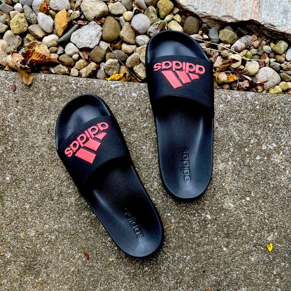 adidas Shoes Womens Adidas Slides Blackpink Size 9 Poshmark